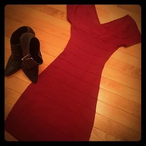 Open-Back Bodycon Sweater Dress!